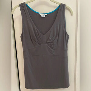 Boden jersey knit sleeveless top size 6 in gray and never worn